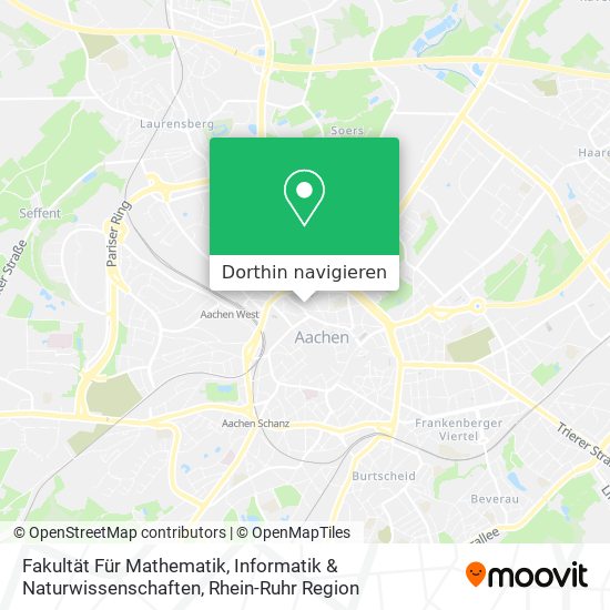 Fakultät Für Mathematik, Informatik & Naturwissenschaften Karte