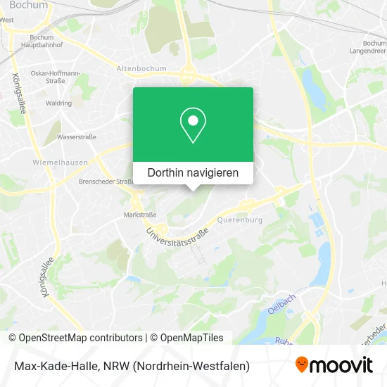 Max-Kade-Halle Karte