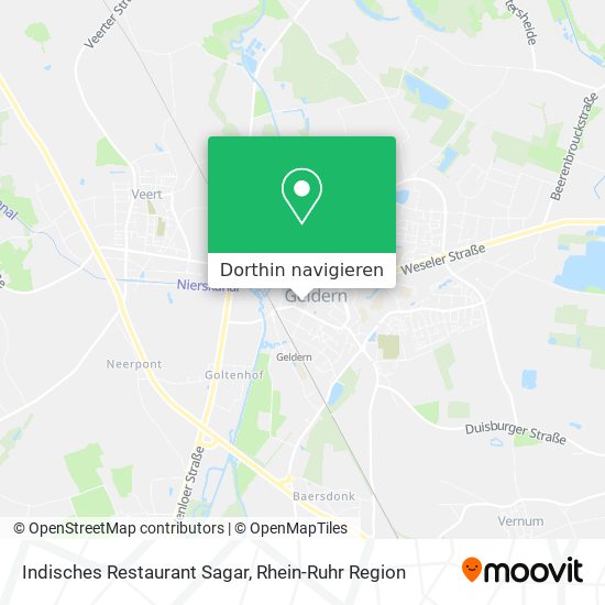 Indisches Restaurant Sagar Karte