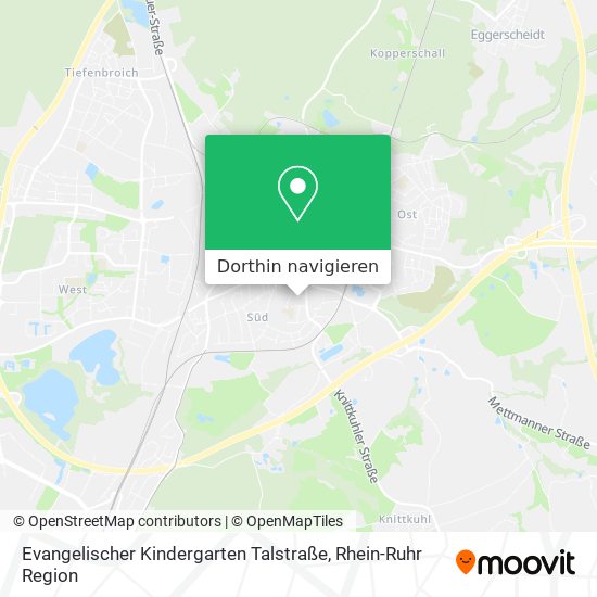 Evangelischer Kindergarten Talstraße Karte