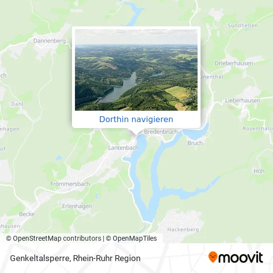 Genkeltalsperre Karte