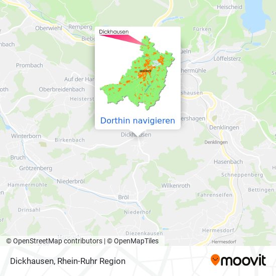 Dickhausen Karte