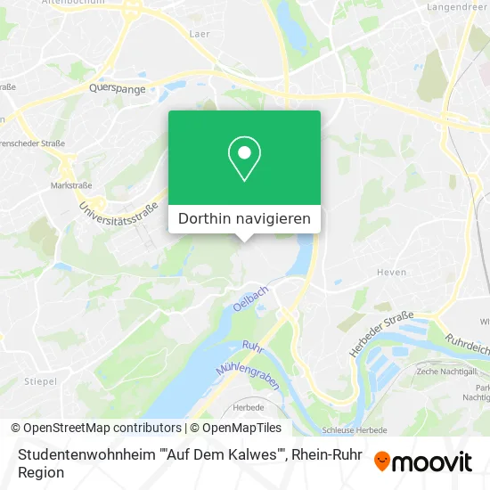 Studentenwohnheim "Auf Dem Kalwes" Karte