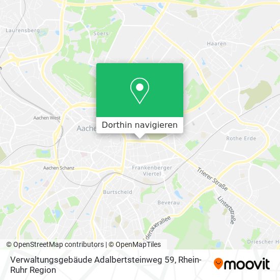 Verwaltungsgebäude Adalbertsteinweg 59 Karte