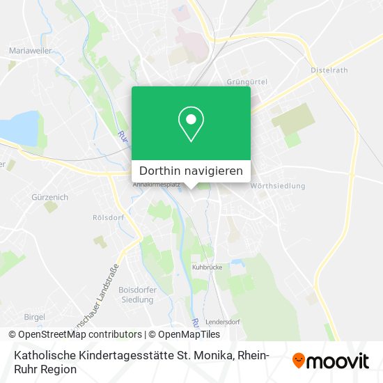 Katholische Kindertagesstätte St. Monika Karte