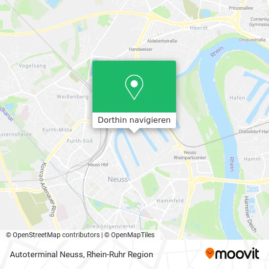 Autoterminal Neuss Karte