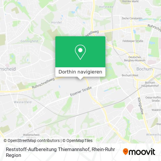 Reststoff-Aufbereitung Thiemannshof Karte