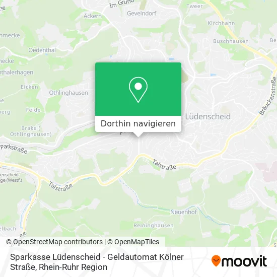 Sparkasse Lüdenscheid - Geldautomat Kölner Straße Karte