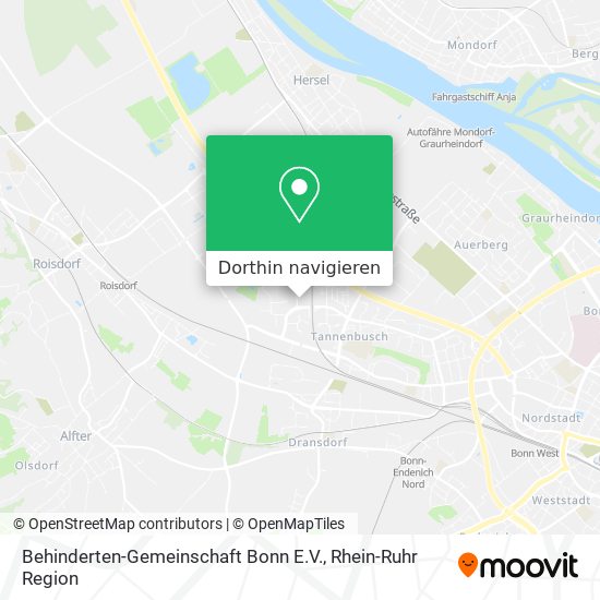 Behinderten-Gemeinschaft Bonn E.V. Karte