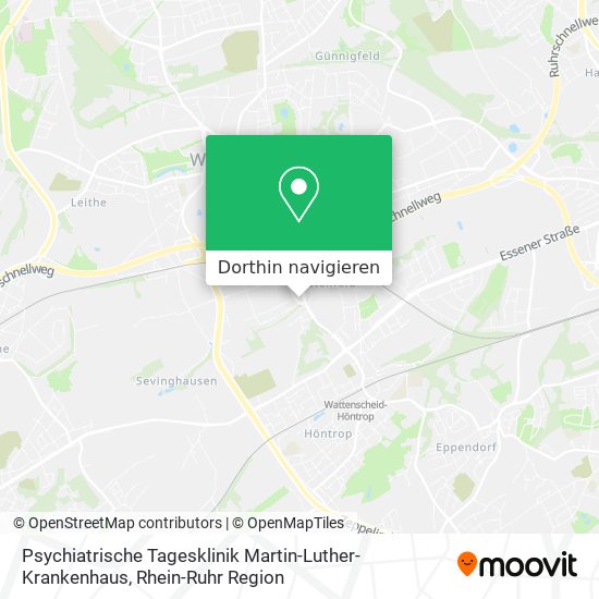 Psychiatrische Tagesklinik Martin-Luther-Krankenhaus Karte