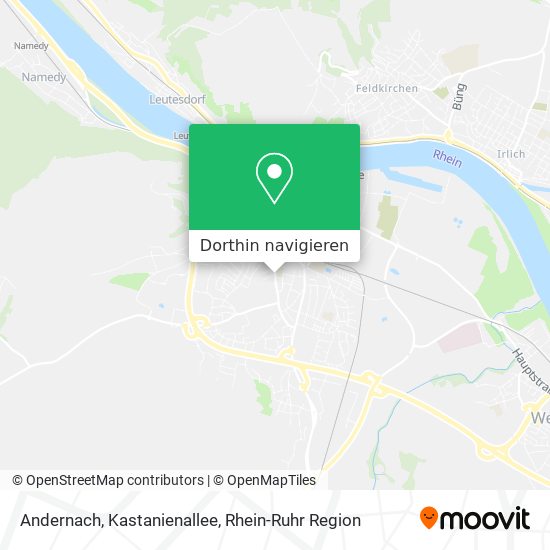 Andernach, Kastanienallee Karte