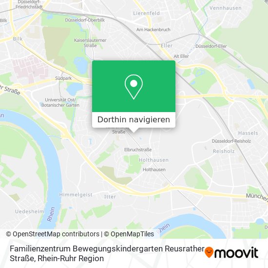 Familienzentrum Bewegungskindergarten Reusrather Straße Karte