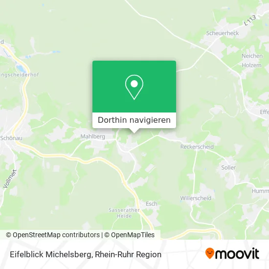 Eifelblick Michelsberg Karte