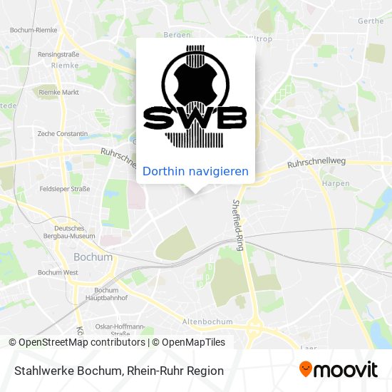 Stahlwerke Bochum Karte