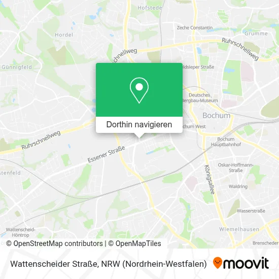 Wattenscheider Straße Karte