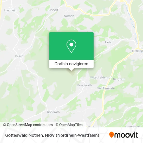 Gotteswald Nöthen Karte