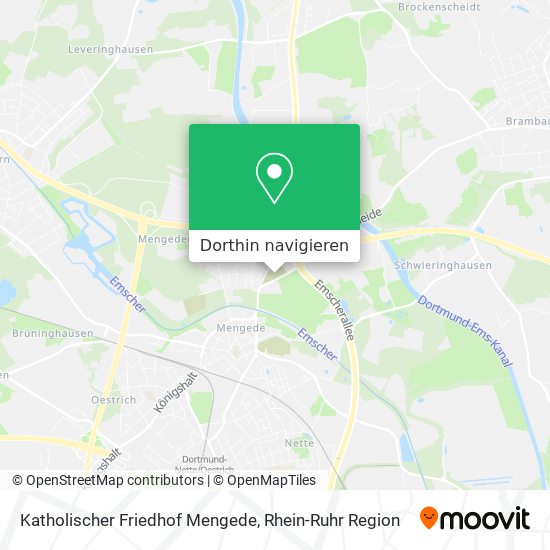 Katholischer Friedhof Mengede Karte