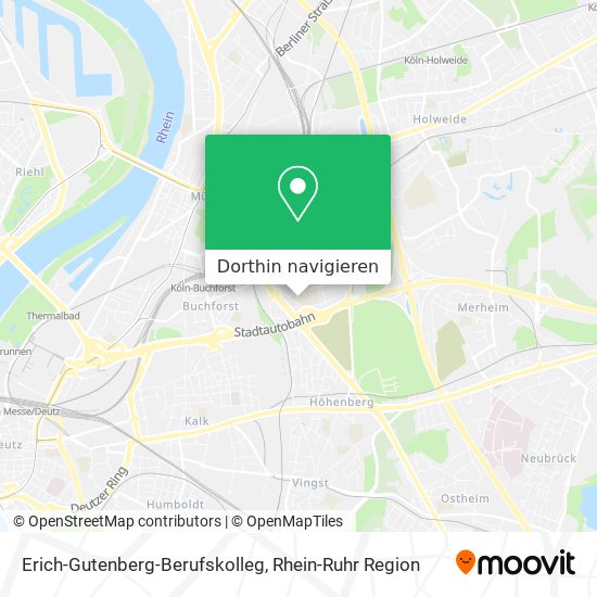 Erich-Gutenberg-Berufskolleg Karte
