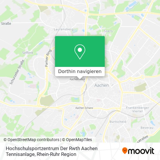 Hochschulsportzentrum Der Rwth Aachen Tennisanlage Karte