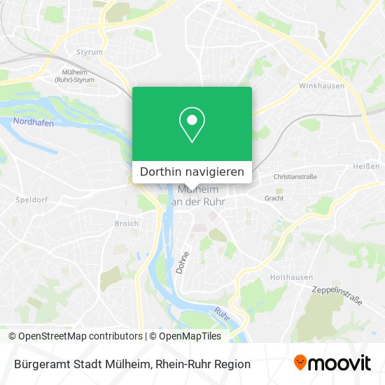 Bürgeramt Stadt Mülheim Karte