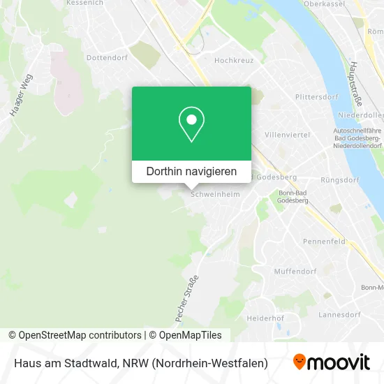 Haus am Stadtwald Karte