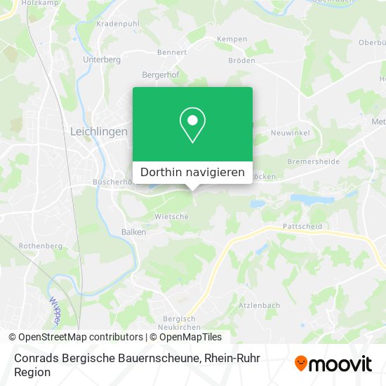 Conrads Bergische Bauernscheune Karte