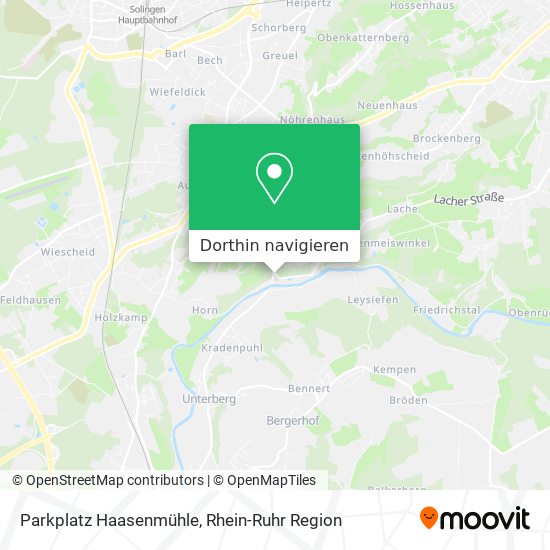 Parkplatz Haasenmühle Karte