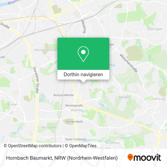 Hornbach Baumarkt Karte