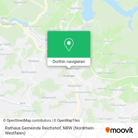 Rathaus Gemeinde Reichshof Karte