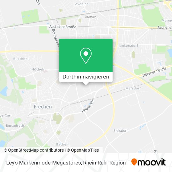 Ley's Markenmode-Megastores Karte