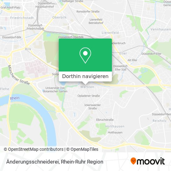 Änderungsschneiderei Karte