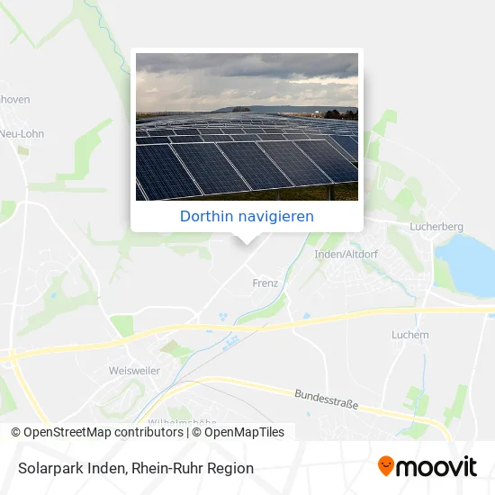 Solarpark Inden Karte