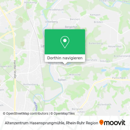 Altenzentrum Hasensprungmühle Karte