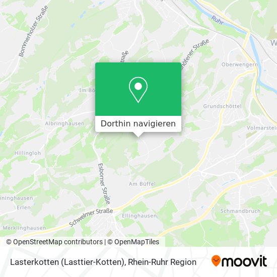 Lasterkotten (Lasttier-Kotten) Karte