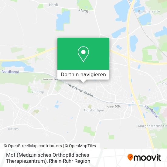 Mot (Medizinisches Orthopädisches Therapiezentrum) Karte