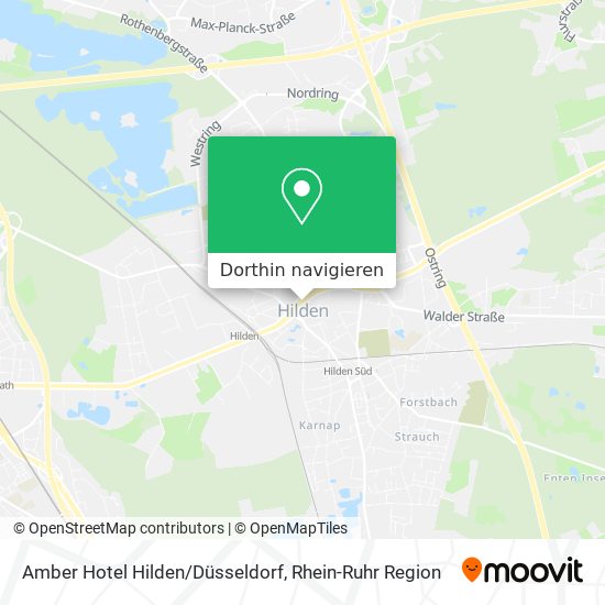 Amber Hotel Hilden/Düsseldorf Karte