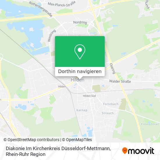 Diakonie Im Kirchenkreis Düsseldorf-Mettmann Karte