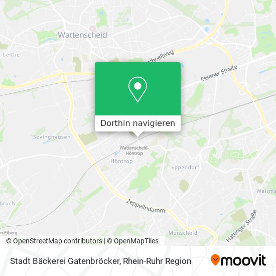 Stadt Bäckerei Gatenbröcker Karte