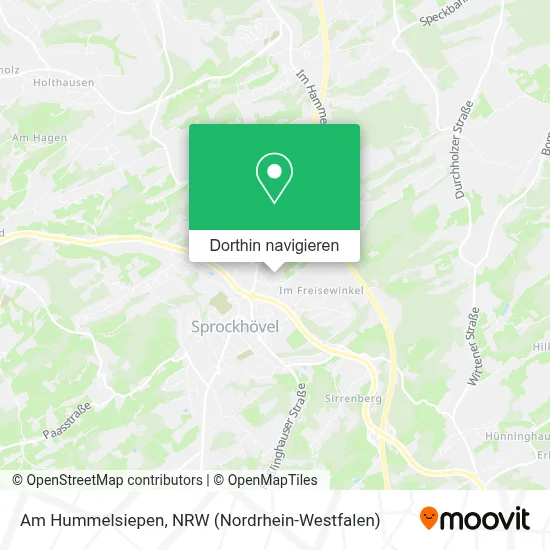 Am Hummelsiepen Karte