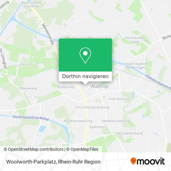 Woolworth-Parkplatz Karte