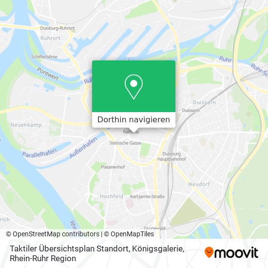 Taktiler Übersichtsplan Standort, Königsgalerie Karte
