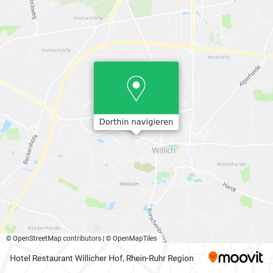 Hotel Restaurant Willicher Hof Karte