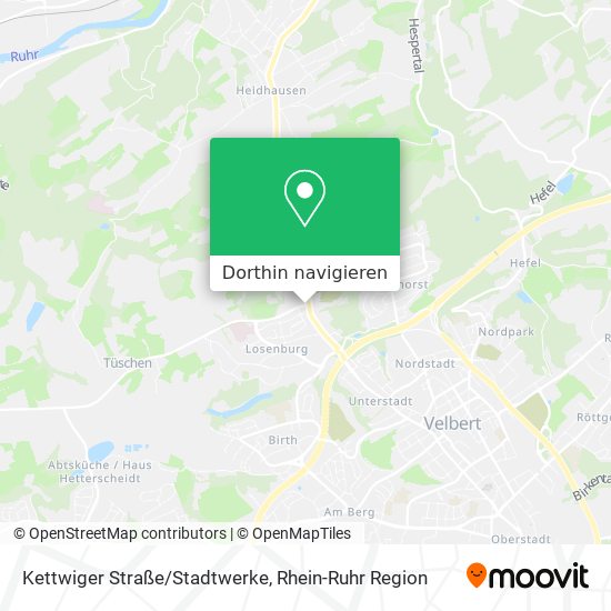 Kettwiger Straße/Stadtwerke Karte