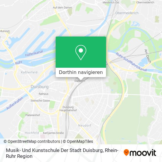 Musik- Und Kunstschule Der Stadt Duisburg Karte