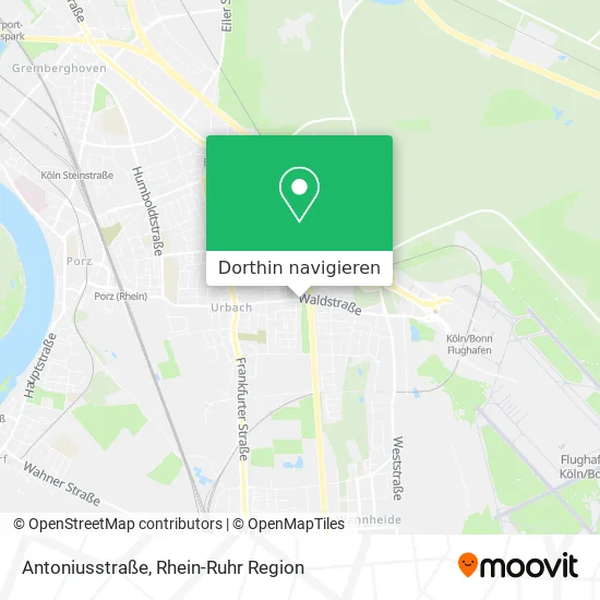 Antoniusstraße Karte