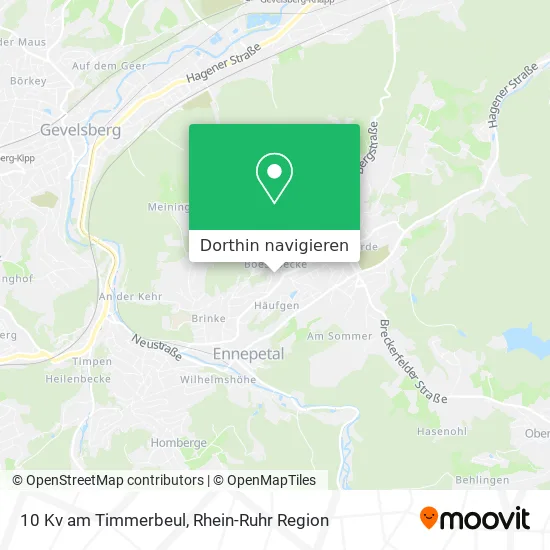 10 Kv am Timmerbeul Karte
