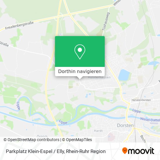 Parkplatz Klein-Espel / Elly Karte