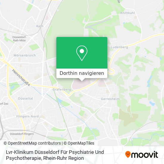 Lvr-Klinikum Düsseldorf Für Psychiatrie Und Psychotherapie Karte