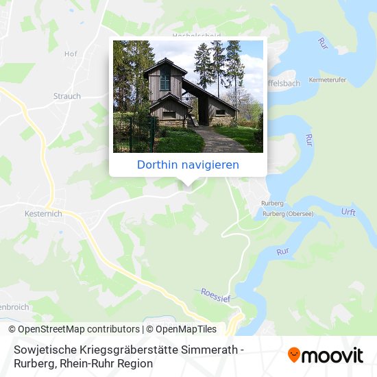 Sowjetische Kriegsgräberstätte Simmerath - Rurberg Karte