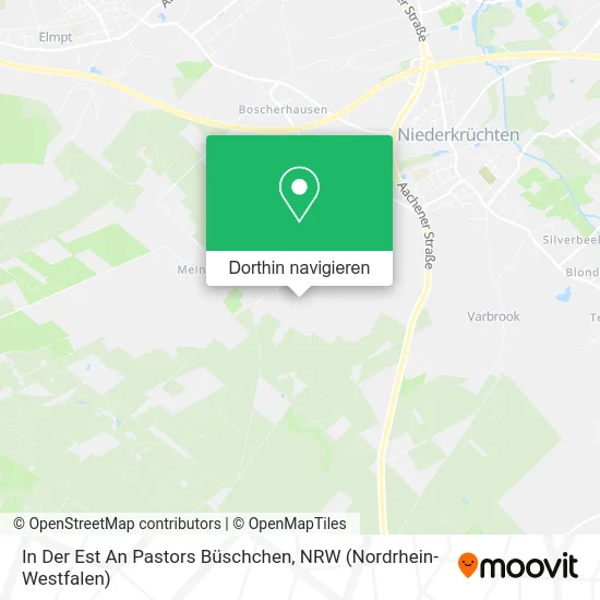 In Der Est An Pastors Büschchen Karte